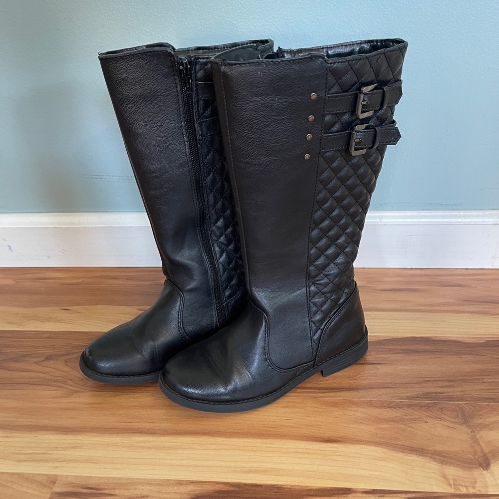 Girls Size 2 Black Boots